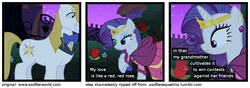 Size: 1200x420 | Tagged: safe, prince blueblood, rarity, g4, a softer world