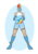 Size: 1280x1811 | Tagged: safe, artist:artbydana, rainbow dash, human, g4, clothes, evening gloves, goggles, humanized, jumpsuit, mask, mohawk, simple background, solo, superhero, transparent background