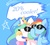 Size: 1130x1012 | Tagged: safe, artist:nyankamedon, princess celestia, rainbow dash, g4, pixiv, sunglasses