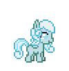 Size: 100x102 | Tagged: safe, artist:angelgroup, oc, oc only, oc:snowdrop, gif, non-animated gif, pixel art