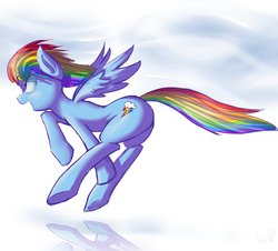 Size: 1920x1734 | Tagged: safe, artist:nac0n, rainbow dash, g4, solo, spread wings, wings