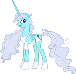 Size: 3570x3462 | Tagged: safe, artist:jaybugjimmies, screw loose, alicorn, pony, g4, female, simple background, transparent background, vector, xk-class end-of-the-world scenario