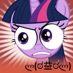 Size: 250x250 | Tagged: safe, edit, twilight sparkle, g4, bust, meta, portrait, solo, special eyes, spoilered image joke