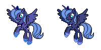 Size: 200x100 | Tagged: safe, artist:kevfin, princess luna, g4, s1 luna, sprite