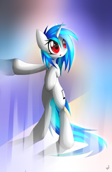 Size: 1759x2698 | Tagged: safe, artist:n_thing, dj pon-3, vinyl scratch, pony, g4, bipedal, female, solo