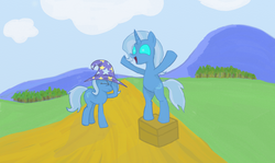 Size: 1511x900 | Tagged: safe, artist:evetssteve, trixie, changeling, g4, facehoof