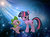 Size: 1041x768 | Tagged: safe, artist:alexfly, spike, twilight sparkle, dragon, pony, g4, 3d, female, male, mare