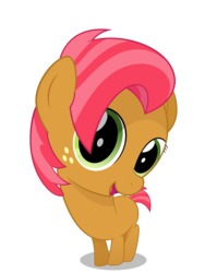 Size: 3000x4000 | Tagged: safe, artist:felix-kot, babs seed, earth pony, pony, g4, adorababs, cute, fish lense, high res, simple background, solo, transparent background, vector