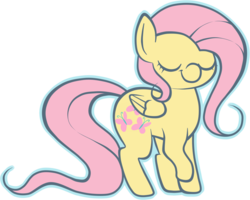 Size: 962x769 | Tagged: safe, artist:legalese, fluttershy, pony, g4, female, solo