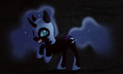 Size: 1000x598 | Tagged: dead source, safe, artist:hioshiru, nightmare moon, pony, g4, cute, female, solo