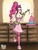 Size: 5100x6630 | Tagged: safe, artist:konsoli, pinkie pie, human, g4, absurd resolution, apron, breasts, busty pinkie pie, cake, cleavage, clothes, female, humanized, solo