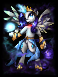 Size: 826x1100 | Tagged: safe, artist:kairaanix, rarity, alicorn, pony, semi-anthro, g4, alicornified, bipedal, jewelry, princess, race swap, raricorn, solo, tiara, wings