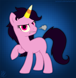 Size: 659x677 | Tagged: safe, artist:xarazura, pony, candy corn, ponified, skittles, solo, sugar rush, wreck-it ralph