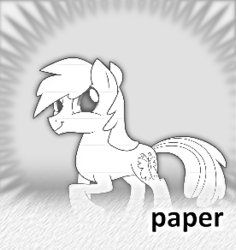 Size: 276x292 | Tagged: safe, oc, oc only, oc:sketchy the notebook pony, lined paper, meta, paper, spoilered image joke, twiface
