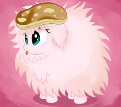 Size: 1246x1101 | Tagged: safe, artist:kas92, oc, oc only, oc:fluffle puff, pony, food, pancakes, solo, tongue out