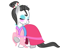 Size: 2000x1706 | Tagged: safe, artist:ikarichan, pony, clothes, disney, disney princess, dress, mulan, ponified, solo