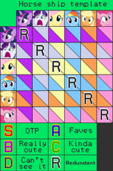 Size: 436x660 | Tagged: safe, applejack, fluttershy, pinkie pie, rainbow dash, rarity, twilight sparkle, g4, shipping, shipping chart, template