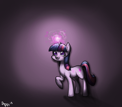 Size: 800x700 | Tagged: safe, artist:pandarainbow, twilight sparkle, pony, g4, female, magic, solo