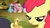 Size: 1280x720 | Tagged: safe, screencap, apple bloom, applejack, fluttershy, pinkie pie, rainbow dash, rarity, g4, appletini, flutterguy, hairity, micro, out of context, rainbow crash, spitty pie