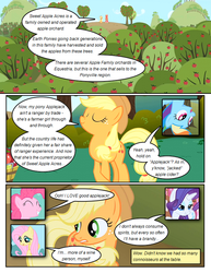 Size: 612x792 | Tagged: safe, artist:newbiespud, edit, edited screencap, screencap, applejack, fluttershy, pinkie pie, rainbow dash, rarity, earth pony, pegasus, pony, unicorn, comic:friendship is dragons, friendship is magic, g4, season 1, apple tree, comic, cowboy hat, female, hat, horn, male, mare, screencap comic, stallion, sweet apple acres, tree