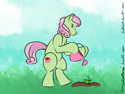 Size: 1000x750 | Tagged: safe, artist:lordhonk, florina tart, pony, g4, 30 minute art challenge, apple family member, bipedal