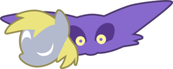 Size: 1200x478 | Tagged: safe, artist:fuzon-s, derpy hooves, pegasus, pony, g4, big the cat, crossover, duo, female, logo, mare, simple background, sonic the hedgehog (series), style emulation, transparent background