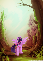 Size: 620x877 | Tagged: safe, artist:foxinshadow, twilight sparkle, alicorn, pony, g4, female, mare, solo, twilight sparkle (alicorn)