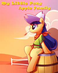 Size: 700x885 | Tagged: safe, artist:chinpui, fiddlesticks, pony, g4, apple family member, barrel, cottagecore, female, pixiv, solo