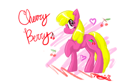 Size: 960x640 | Tagged: safe, artist:poniesart, cherry berry, pony, g4, female, solo