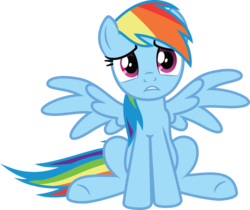 Size: 1024x861 | Tagged: safe, artist:midnight--blitz, rainbow dash, pegasus, pony, g4, female, mare, simple background, sitting, solo, spread wings, transparent background, vector, wings