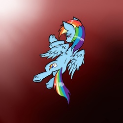 Size: 800x800 | Tagged: safe, artist:ichibangravity, rainbow dash, g4, falling