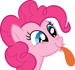 Size: 8341x7842 | Tagged: safe, artist:awesomeluna, pinkie pie, g4, absurd resolution, simple background, tongue out, transparent background, vector