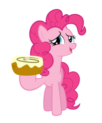 Size: 6667x8000 | Tagged: safe, artist:archive-alicorn, pinkie pie, earth pony, pony, g4, games ponies play, absurd resolution, cinnamon bun, female, mare, simple background, transparent background, vector