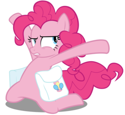 Size: 6500x6000 | Tagged: safe, artist:caliazian, pinkie pie, earth pony, pony, g4, games ponies play, .ai available, absurd resolution, female, saddle bag, simple background, solo, transparent background, vector