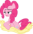 Size: 10385x10797 | Tagged: safe, artist:infinitoa, pinkie pie, earth pony, pony, g4, the crystal empire, absurd resolution, bodysuit, disguise, female, fluttershy suit, lidded eyes, mare, open mouth, ponysuit, simple background, solo, transparent background, vector