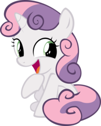 Size: 5500x6805 | Tagged: safe, artist:iamadinosaurrarrr, sweetie belle, pony, g4, absurd resolution, faic, female, happy, simple background, solo, transparent background, vector