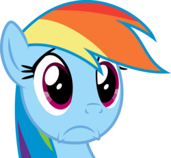 Size: 6492x6005 | Tagged: safe, artist:baka-neku, rainbow dash, g4, absurd resolution, frown