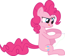 Size: 6932x6000 | Tagged: safe, artist:vladimirmacholzraum, pinkie pie, earth pony, pony, g4, :p, absurd resolution, breaking the fourth wall, female, mare, simple background, solo, tongue out, transparent background, vector