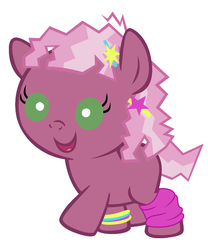 Size: 1500x1800 | Tagged: safe, artist:beavernator, cheerilee, earth pony, pony, call of the cutie, g4, season 1, 80s, 80s cheerilee, baby, baby pony, cheeribetes, cute, filly, foal, simple background, solo, white background