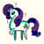 Size: 600x600 | Tagged: safe, artist:kicksatanout, rarity, pony, g4, female, raised hoof, solo