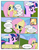 Size: 612x792 | Tagged: safe, artist:newbiespud, edit, edited screencap, screencap, applejack, fluttershy, twilight sparkle, earth pony, pegasus, pony, unicorn, comic:friendship is dragons, friendship is magic, g4, my little pony: friendship is magic, awkward smile, comic, cowboy hat, female, grin, hat, horn, mare, open mouth, screencap comic, smiling, unicorn twilight, wings