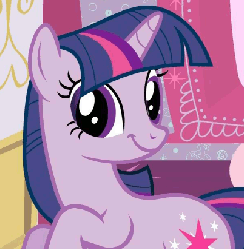 Size: 403x412 | Tagged: safe, twilight sparkle, g4, animated, female, japanese, quality, special face, twiface