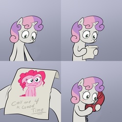 Size: 900x900 | Tagged: safe, pinkie pie, .mov, g4, call me for a good time, meme