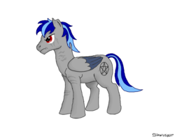 Size: 1704x1352 | Tagged: safe, artist:slowusaurus, ace combat, cipher, crossover, ms paint, pentagram, ponified