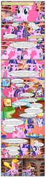 Size: 612x2314 | Tagged: safe, artist:newbiespud, edit, edited screencap, screencap, amethyst star, applejack, berry punch, berryshine, bon bon, cloud kicker, derpy hooves, lemon hearts, lightning bolt, lyra heartstrings, minuette, pinkie pie, rainbow dash, rarity, sea swirl, seafoam, sparkler, sweetie drops, twilight sparkle, twinkleshine, white lightning, earth pony, pegasus, pony, unicorn, comic:friendship is dragons, friendship is magic, g4, comic, female, mare, onomatopoeia, screencap comic, unicorn twilight