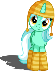 Size: 3463x4400 | Tagged: dead source, safe, artist:austiniousi, lyra heartstrings, pony, unicorn, g4, beanie, clothes, cute, female, hat, looking at you, lyrabetes, simple background, smiling, socks, solo, striped socks, transparent background, vector