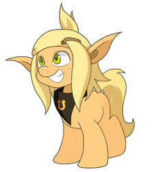 Size: 732x812 | Tagged: safe, anonymous artist, pony, crossover, elf ears, evangelyne, female, mare, wakfu