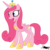 Size: 894x894 | Tagged: safe, artist:andreamelody, pinkie pie, princess cadance, alicorn, pony, g4, concave belly, female, mare, recolor, simple background, slender, solo, thin, transparent background, vector, xk-class end-of-the-world scenario