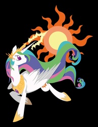 Size: 1024x1325 | Tagged: safe, artist:mekhalive, princess celestia, pony, g4, female, solo, sun