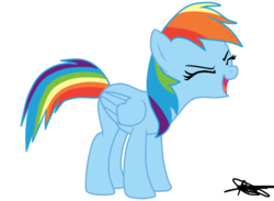 Size: 900x660 | Tagged: safe, artist:andreamelody, rainbow dash, pegasus, pony, g4, cute, dashabetes, female, flutteryay, simple background, solo, transparent background, vector, yay